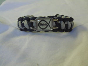 Navy/Grey Fishstrong Cord Bracelet